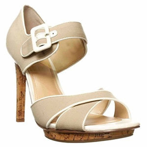 Marc Fisher Open Toe Platform Heel EUC